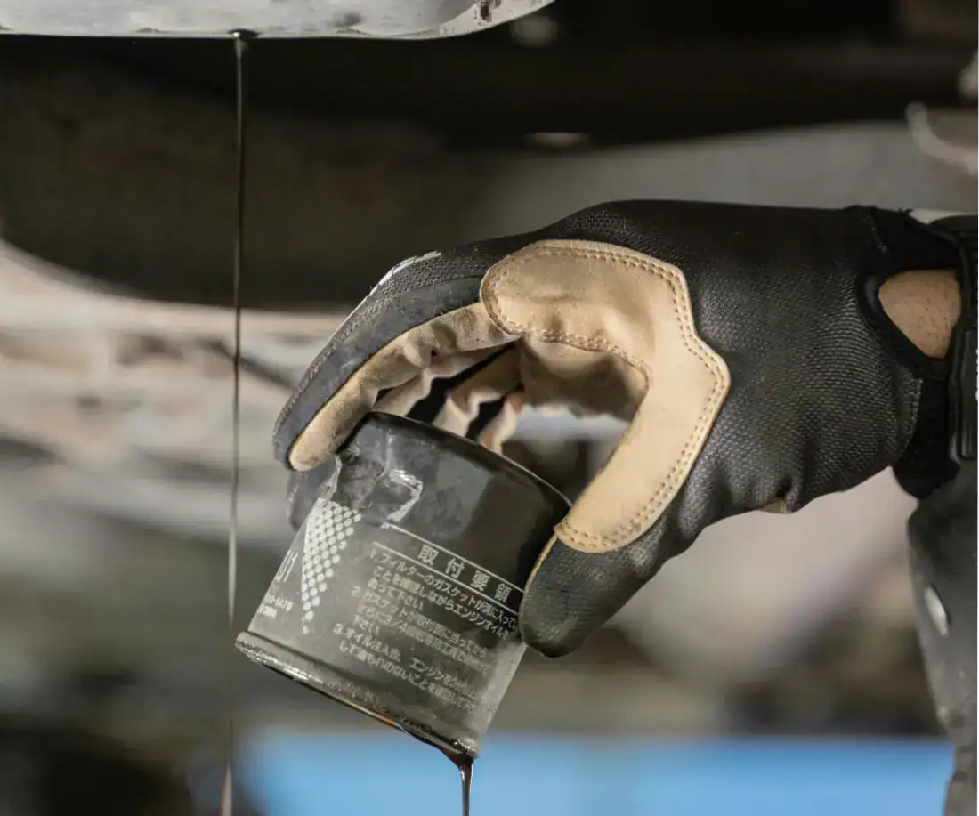 Oil filter dripping oil