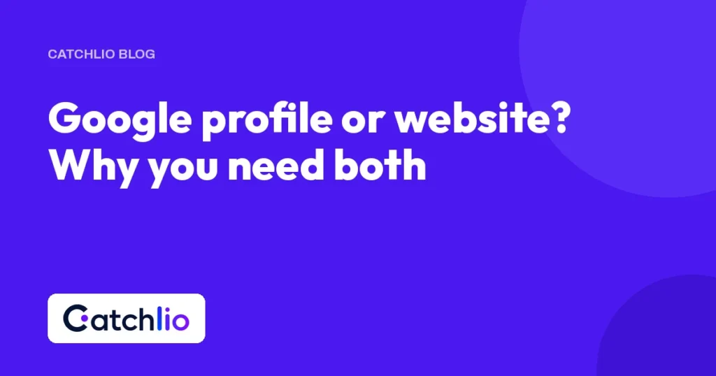 Google profile or website